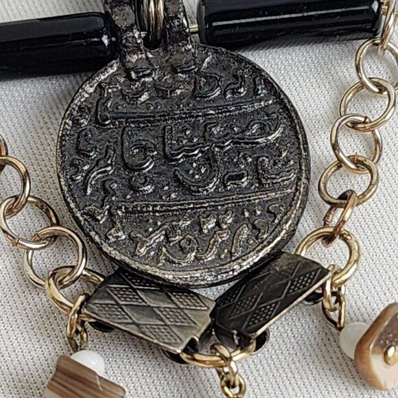 Vintage Silver & Gold Beaded Brooch - Picture 3 of 6